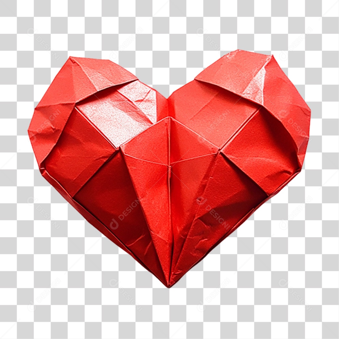 Coração de Papel PNG Transparente