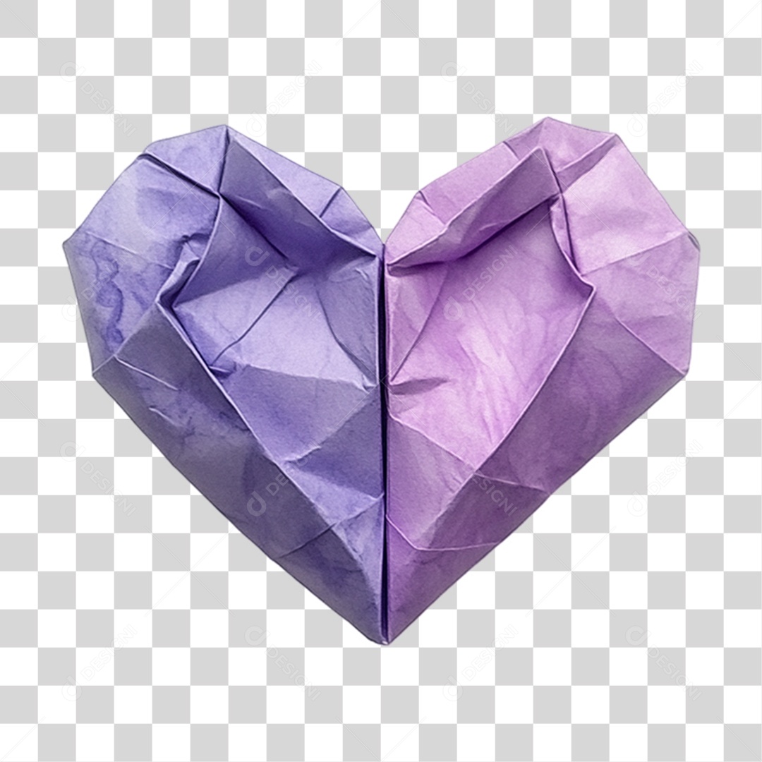 Coração de Papel PNG Transparente