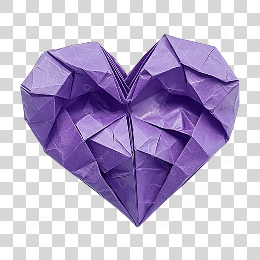 Coração de Papel PNG Transparente