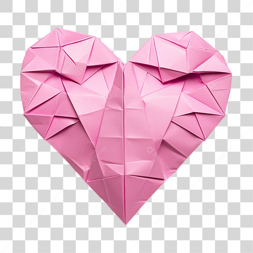 Coração de Papel PNG Transparente