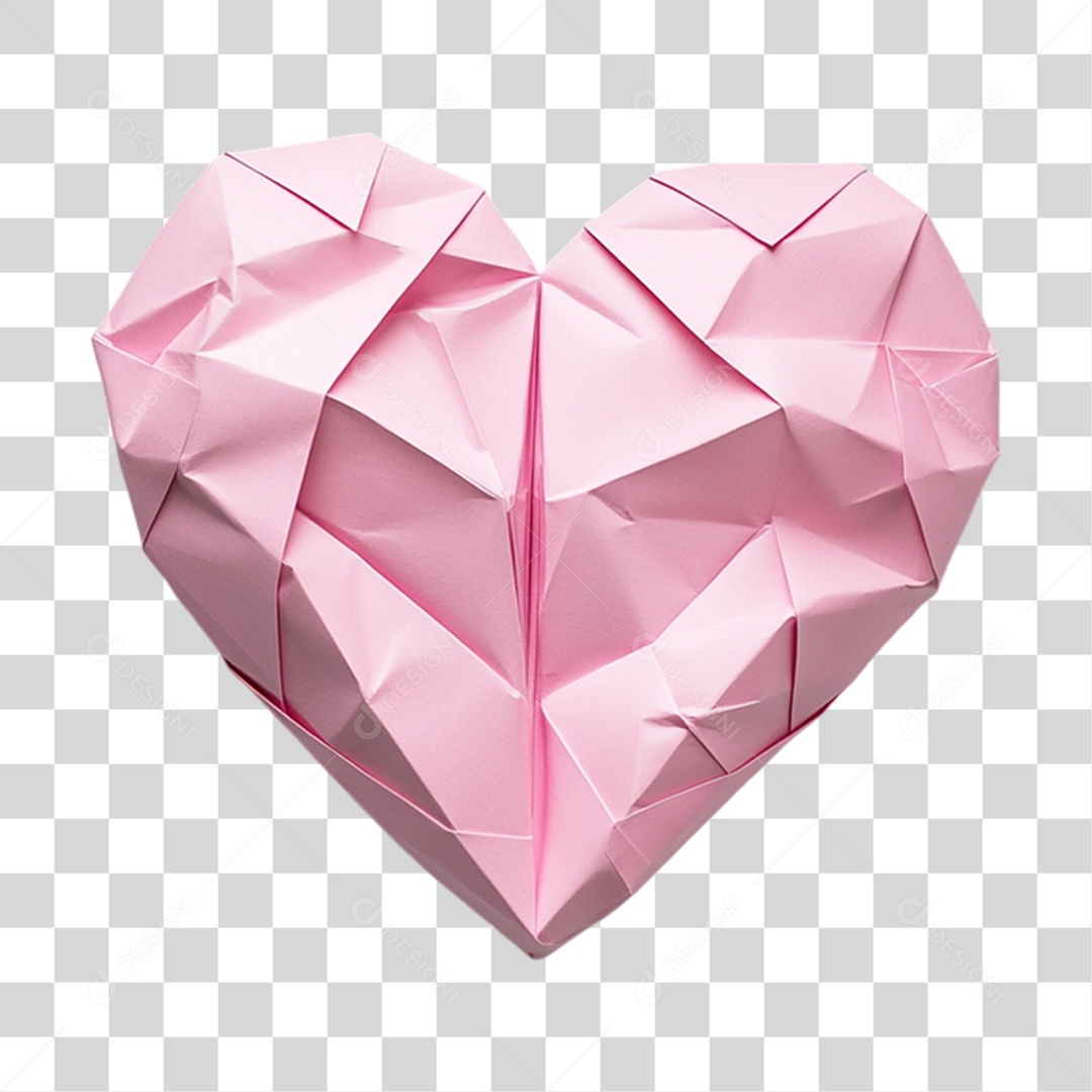 Coração de Papel PNG Transparente