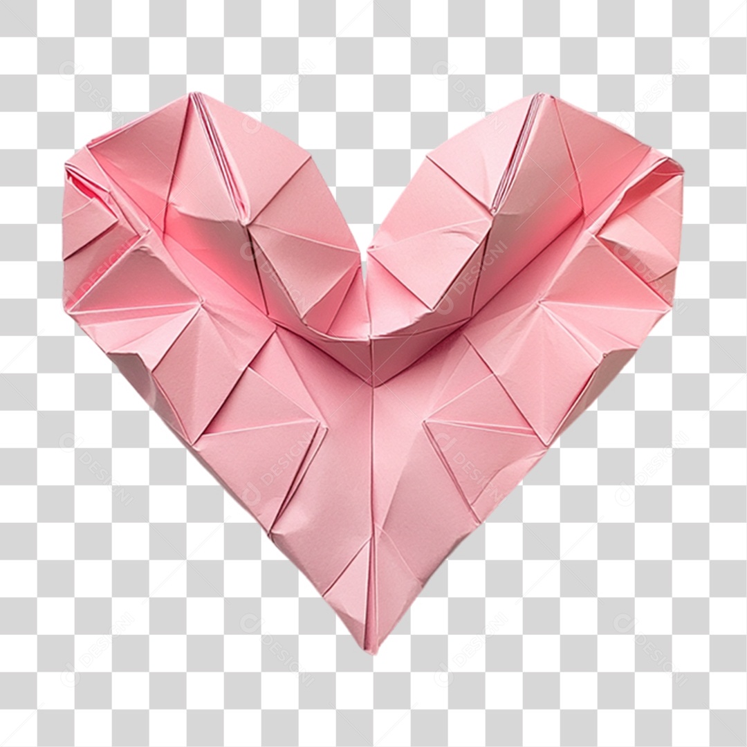 Coração de Papel PNG Transparente