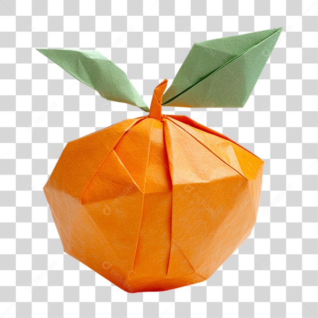 Laranja de Papel PNG Transparente