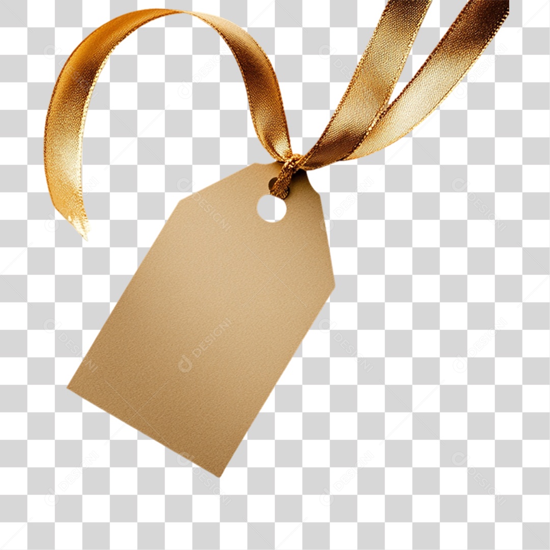 Etiqueta de Papel com Fita PNG Transparente