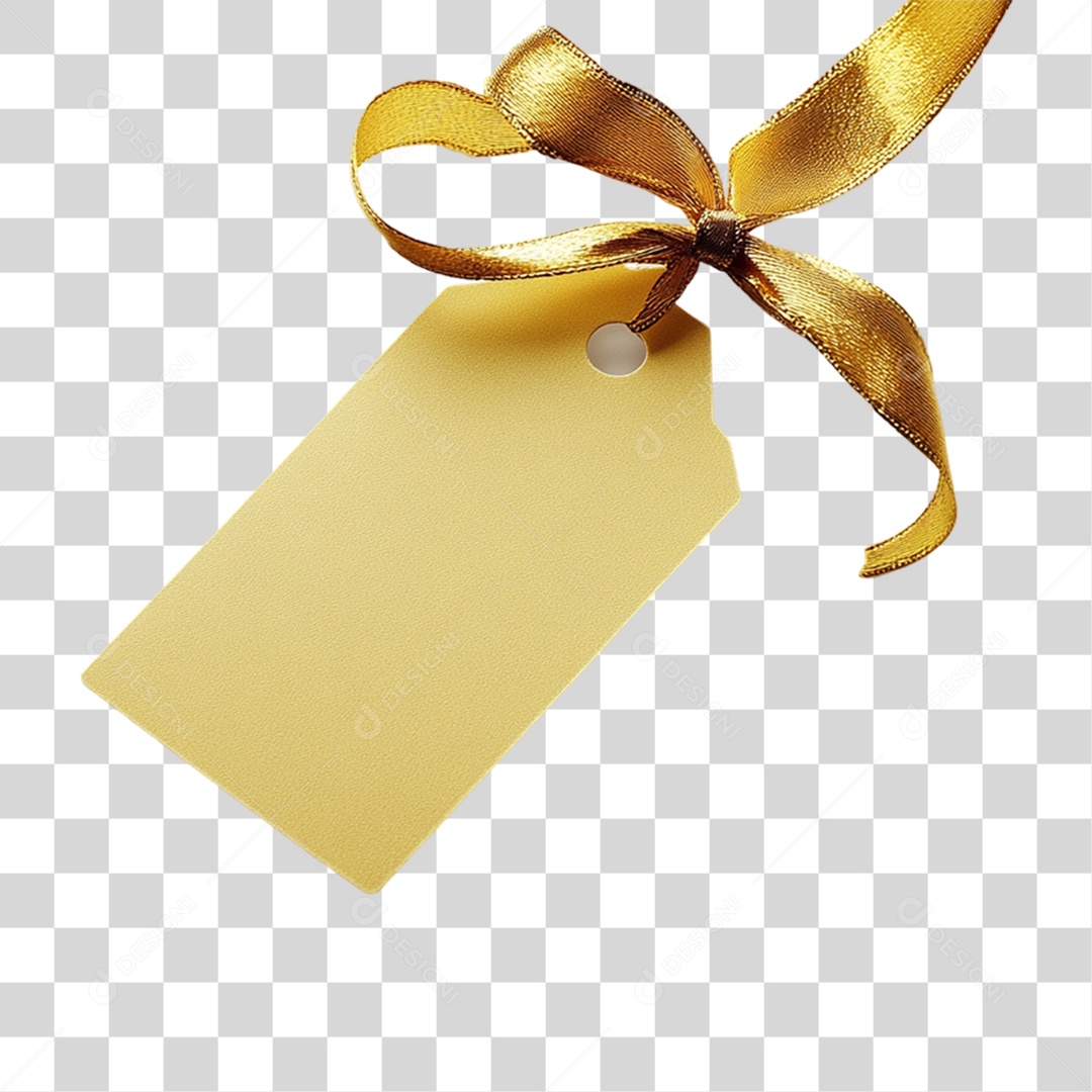 Etiqueta de Papel com Fita PNG Transparente