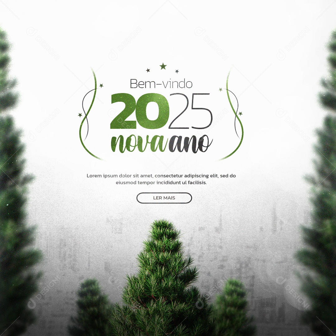 Feed Feliz Ano Novo 01 de Janeiro Social Media PSD Editável