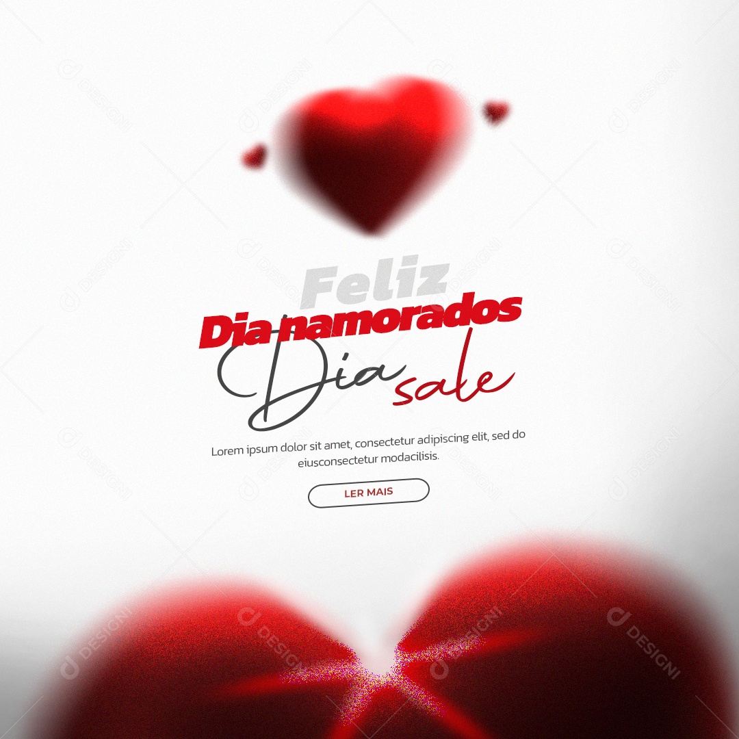 Feed Feliz Dia dos Namorados 12 de Junho Oferta Social Media PSD Editável