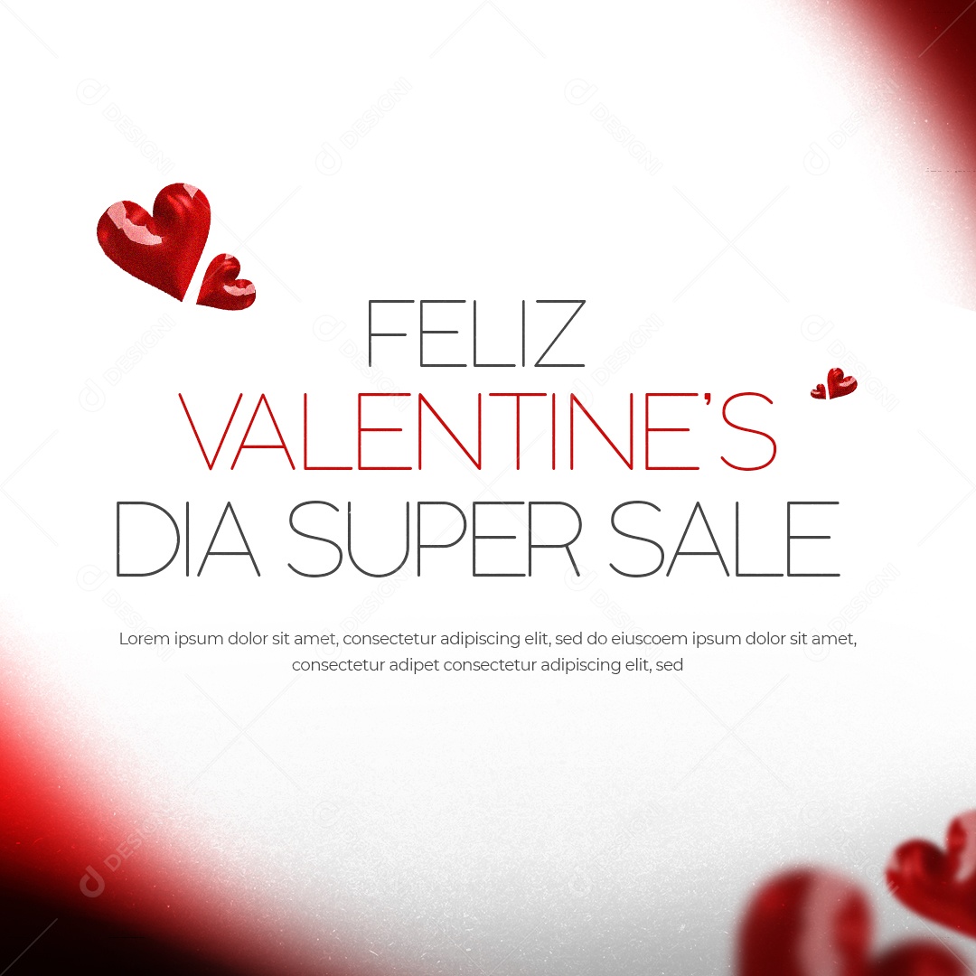 Feed Feliz Dia dos Namorados 12 de Junho Oferta Social Media PSD Editável
