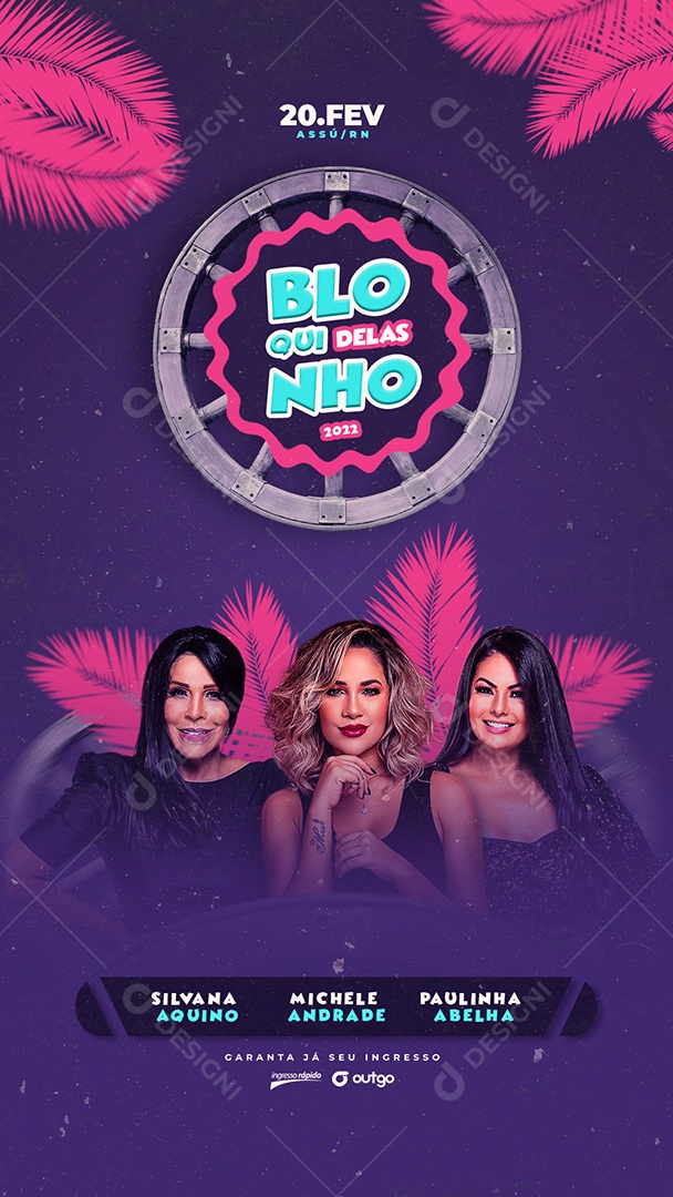 Story Show Bloquinho Delas  Social Media PSD Editável