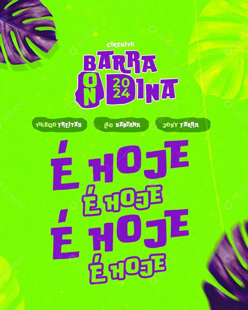 Flyer Show E Hoje Social Media PSD Editável