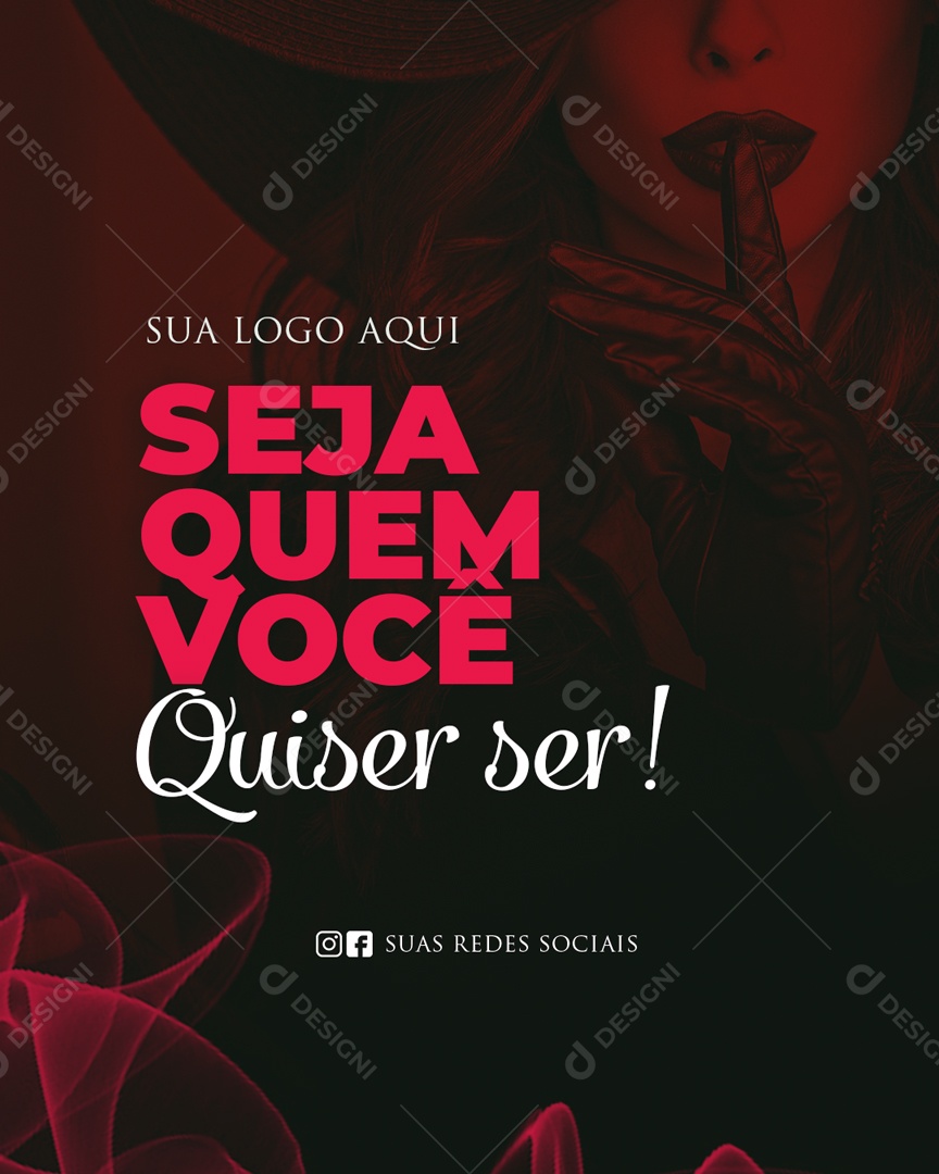 Flyer Sex Shop Seja Quem Você Quiser Ser Social Media PSD Editável