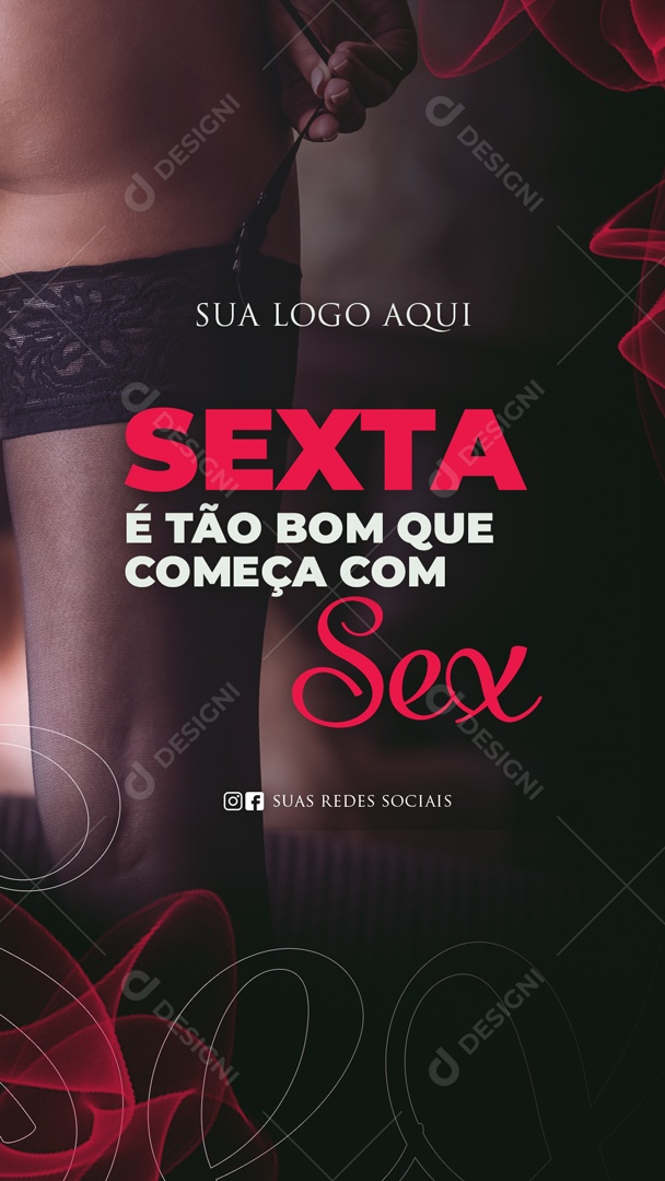 Story Sex Shop Sexta é Tão Bom Que Começa Com S Social Media PSD Editável