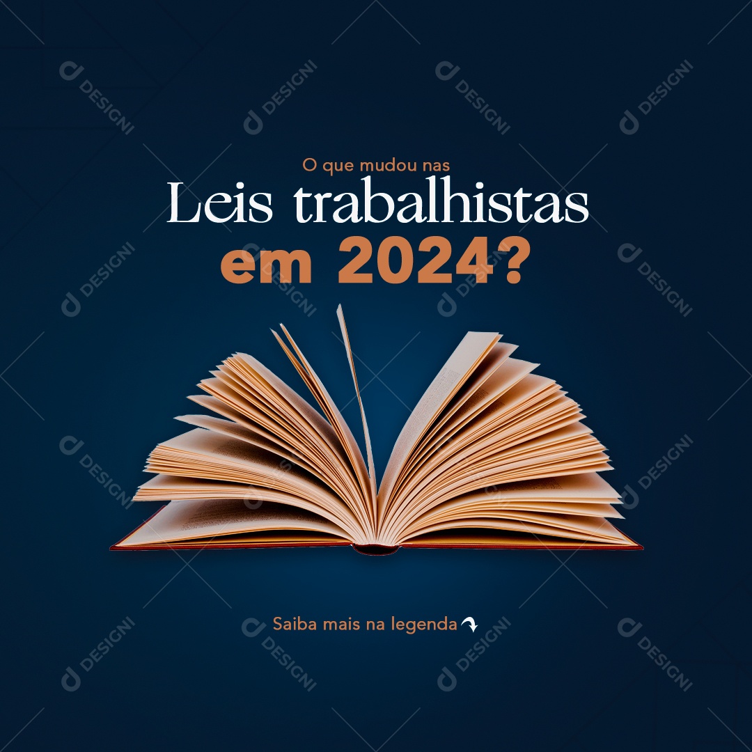 Feed Advocacia Leis Trabalhistas Social Media PSD Editável