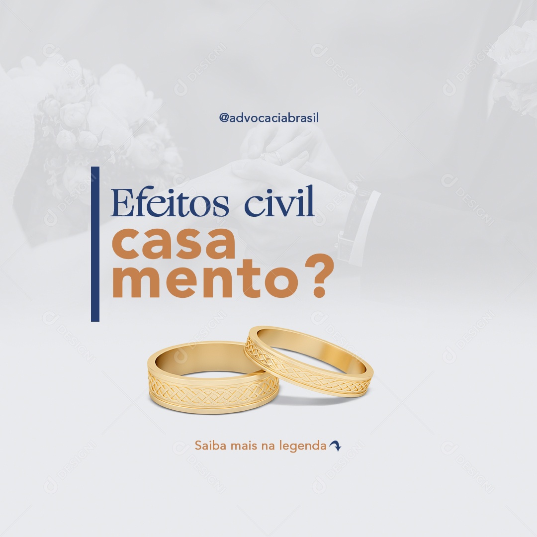 Feed Advocacia Efeitos Civil Social Media PSD Editável