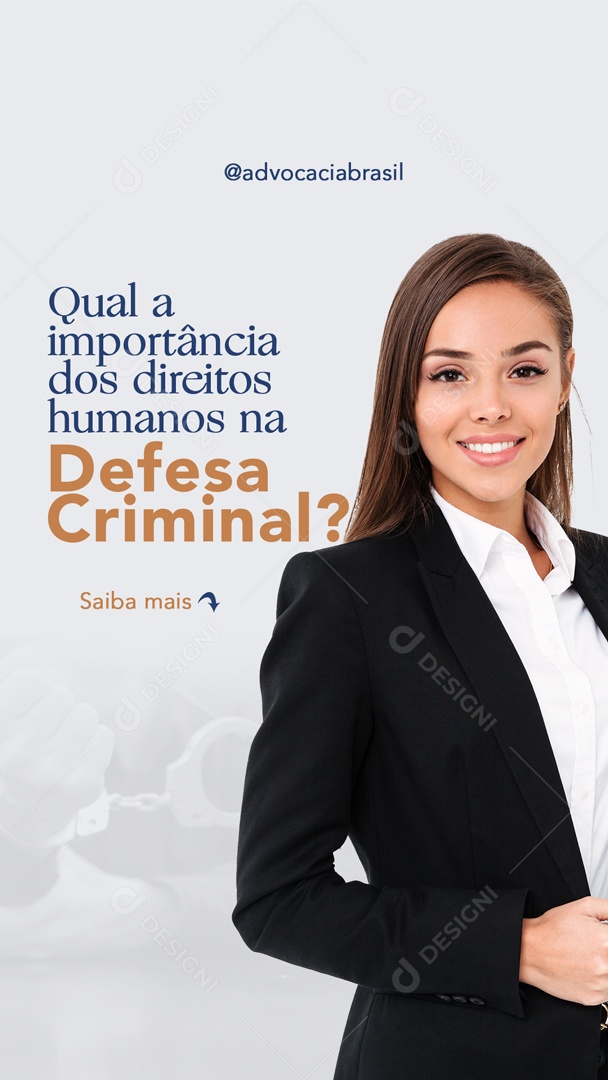 Story Advocacia Defesa Criminal Penal Social Media PSD Editável