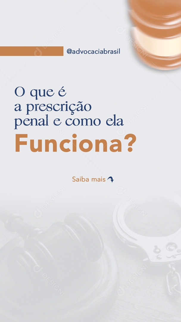 Story Advocacia Prescrição Penal Social Media PSD Editável