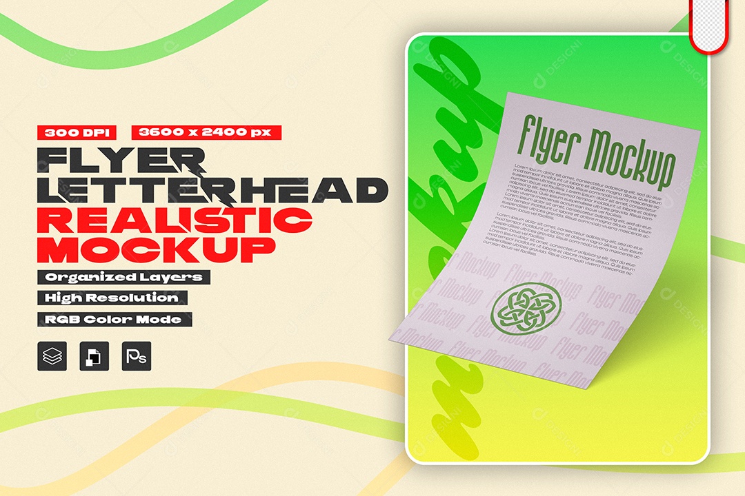 Mockup Papel Timbrado Para Folheto PSD Editável