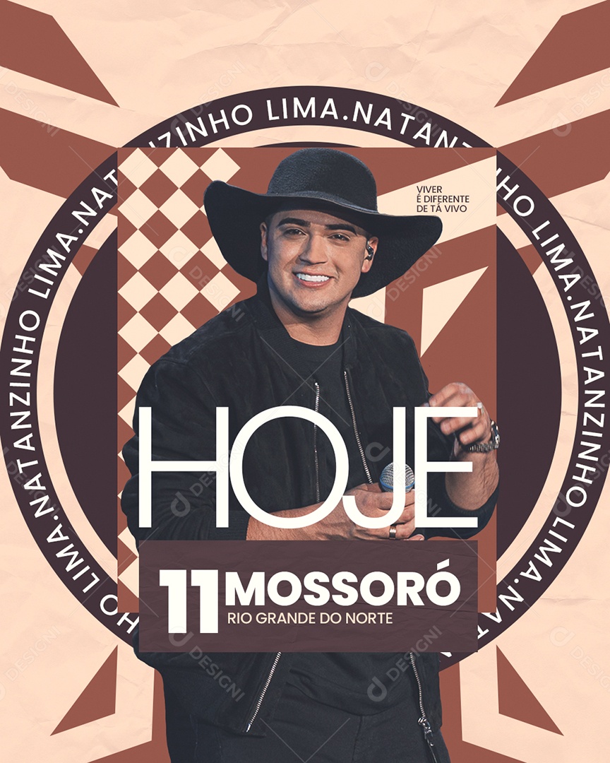Flyer Show Natanzinho Lima Agenda Social Media PSD Editável