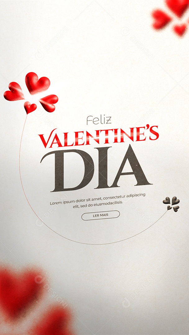Story Feliz Valentines Dia 14 De Fevereiro Oferta Social Media PSD Editável