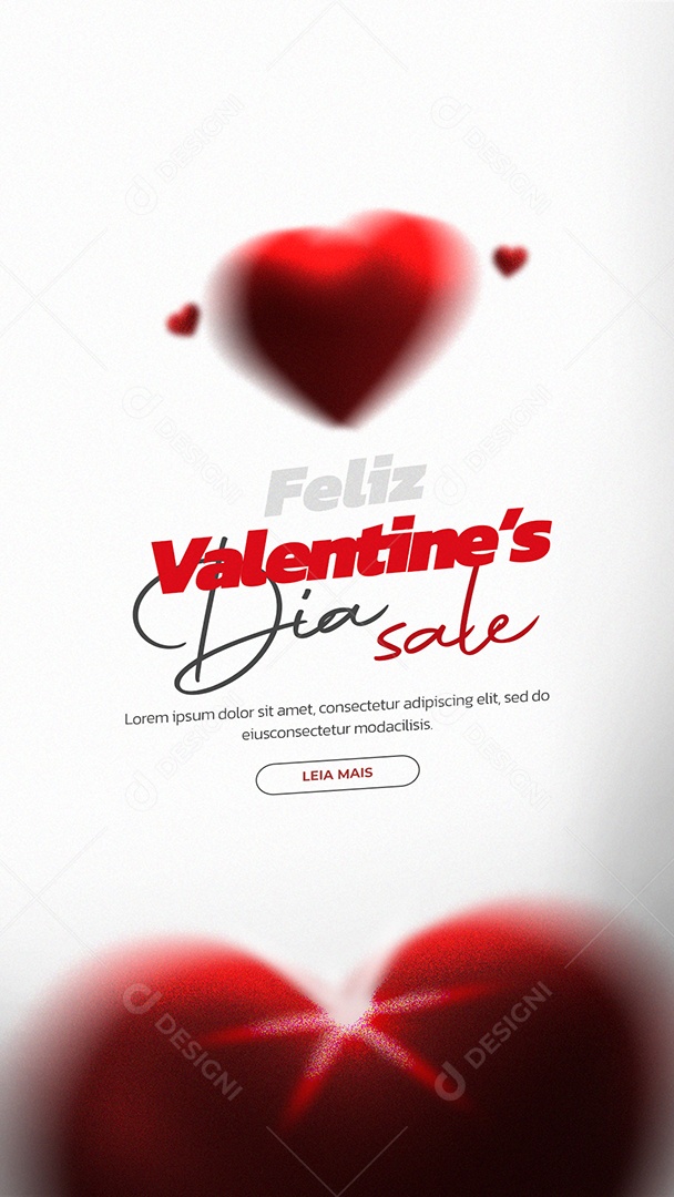 Story Feliz Valentines Dia 14 De Fevereiro Oferta Social Media PSD Editável