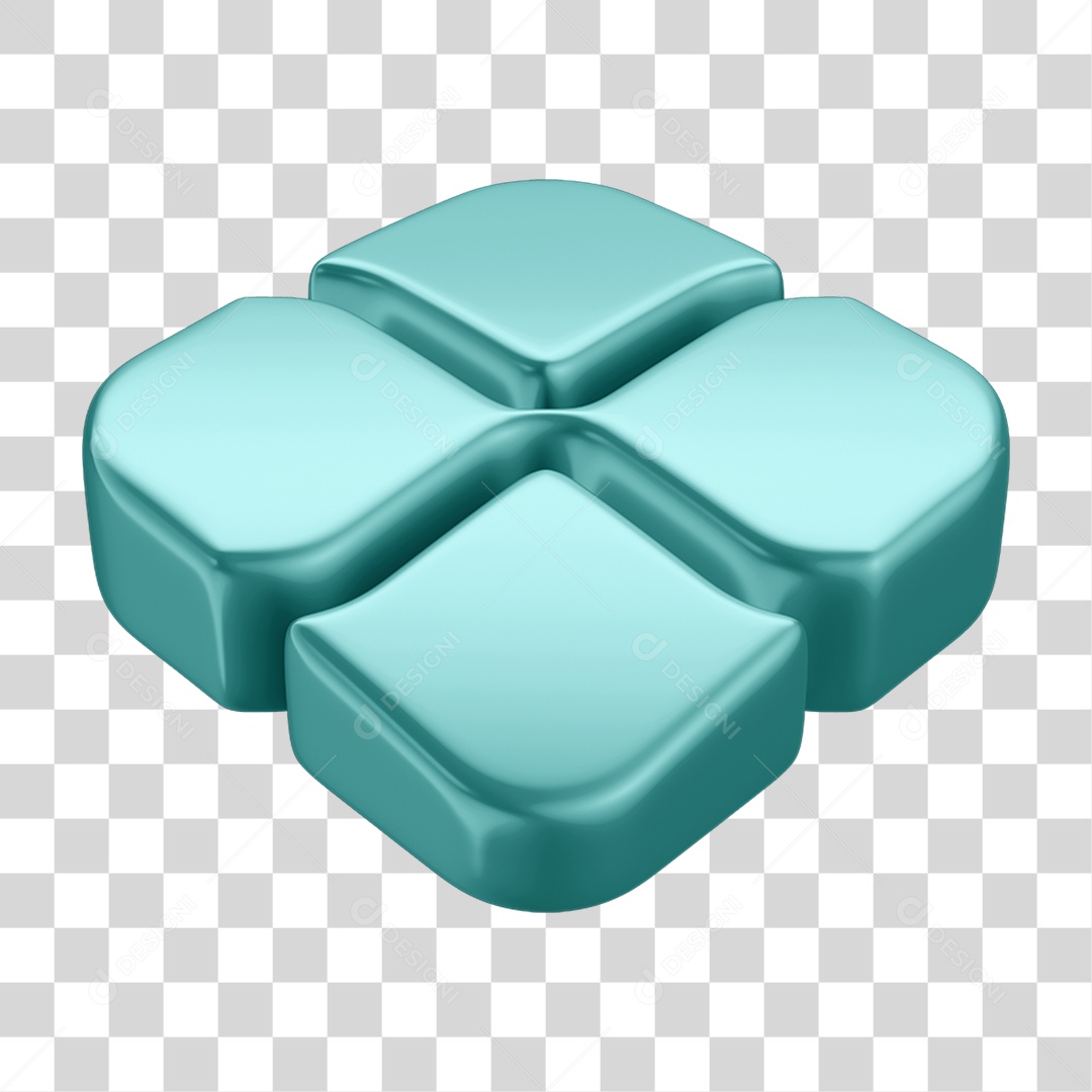 Elemento 3D Transferência Pix Real PNG Transparente