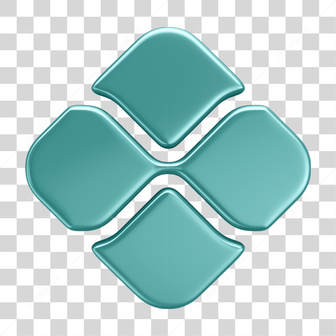 Elemento 3D Transferência Pix Real PNG Transparente