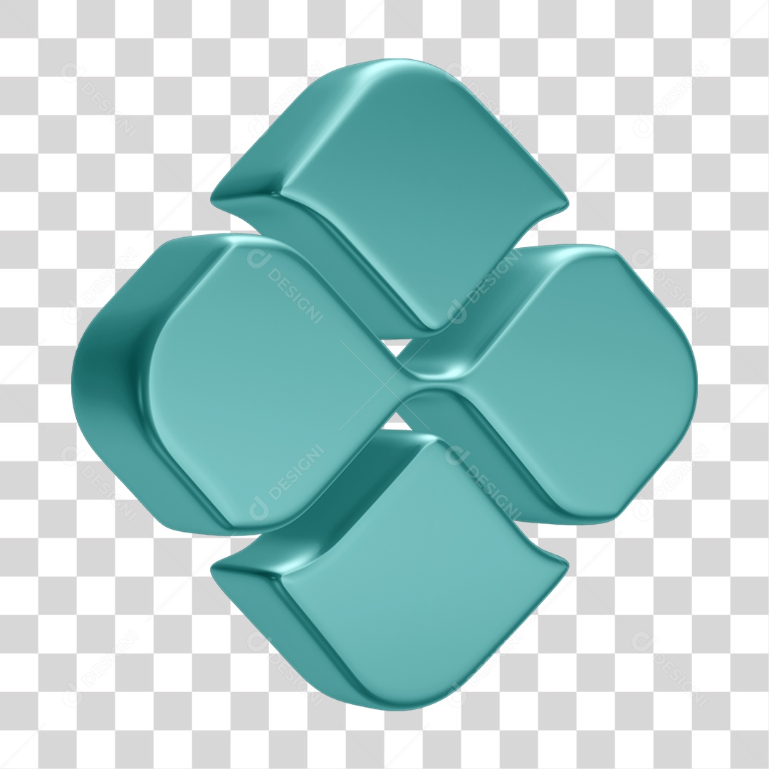 Elemento 3D Transferência Pix Real PNG Transparente