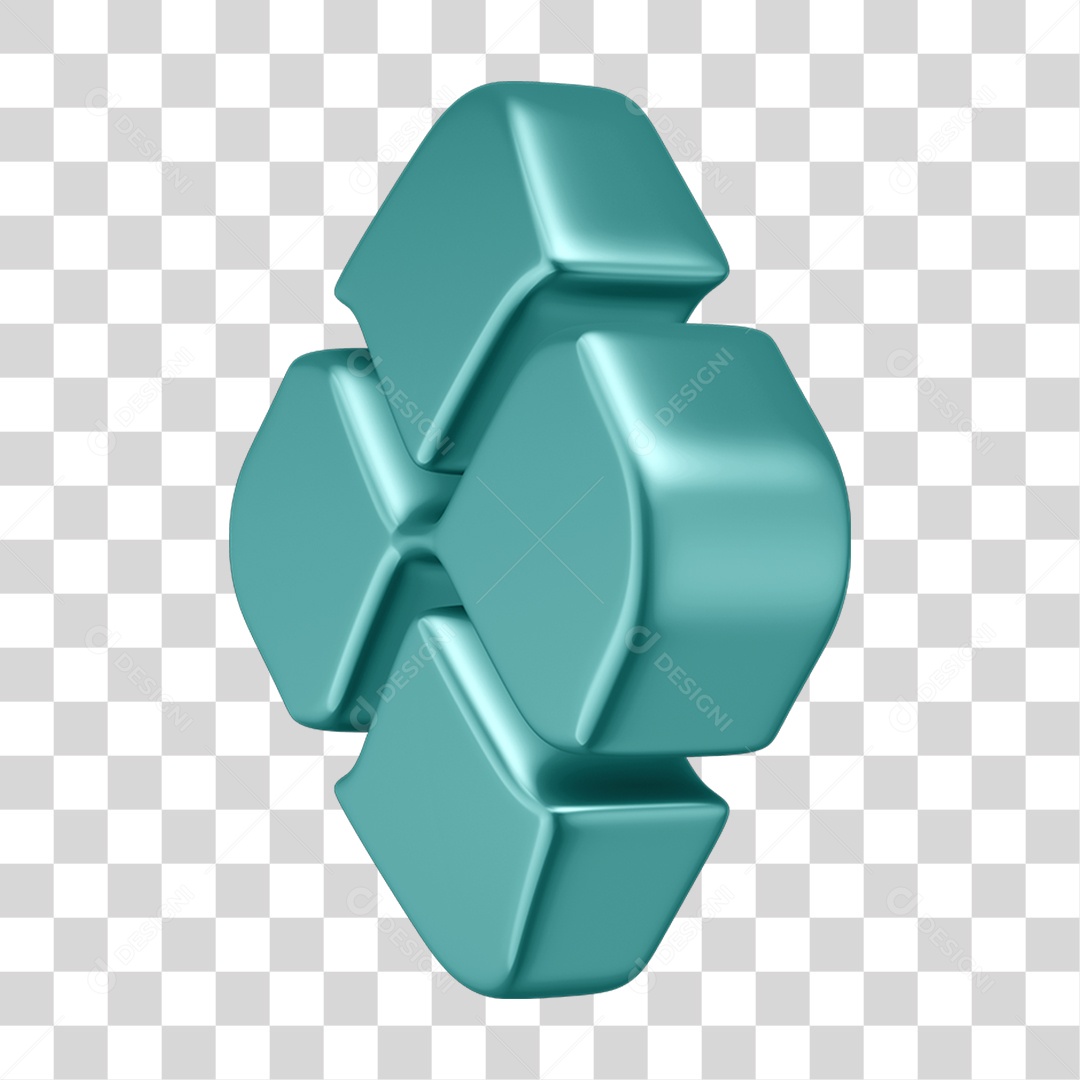 Elemento 3D Transferência Pix Real PNG Transparente