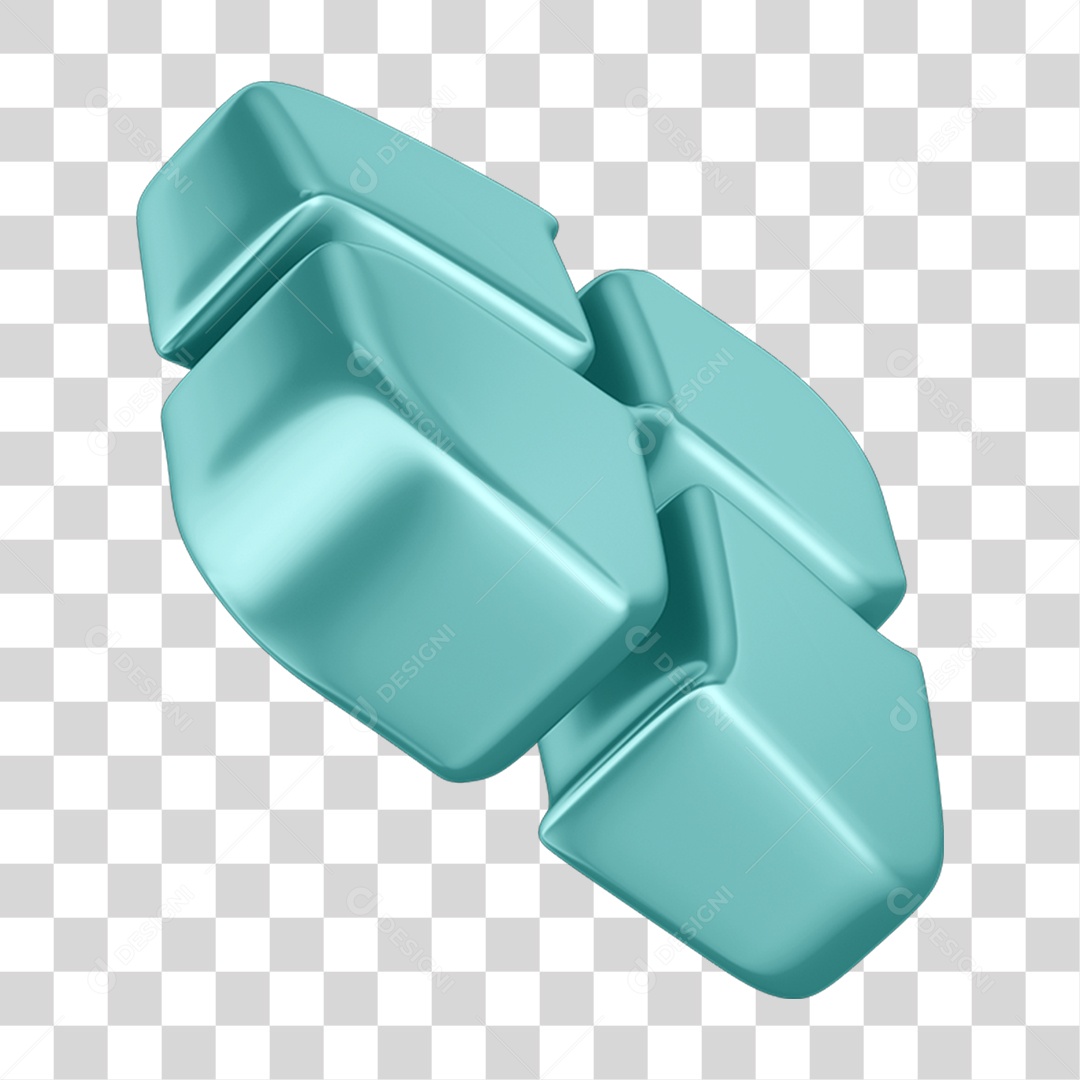 Elemento 3D Transferência Pix Real PNG Transparente