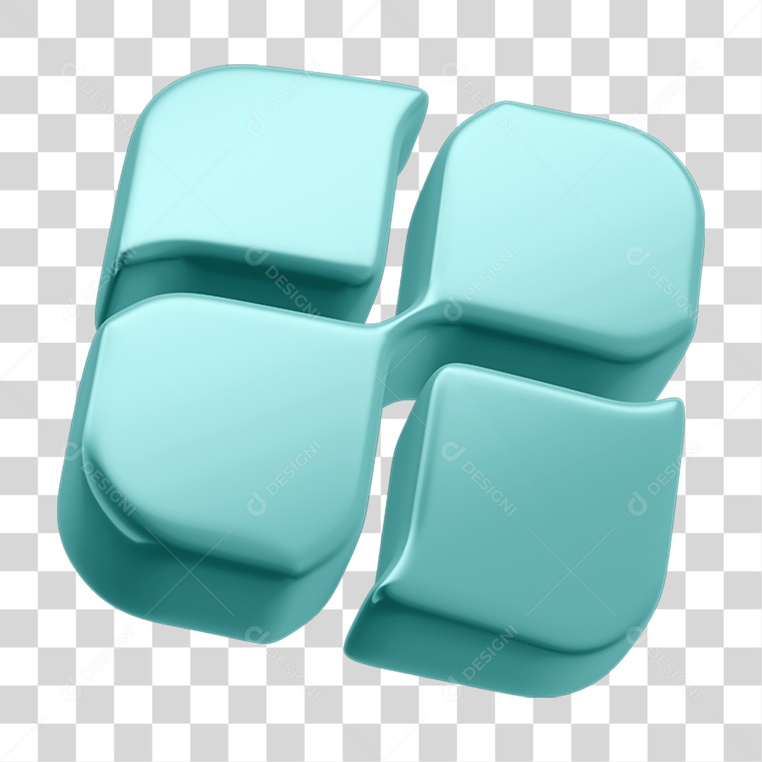 Elemento 3D Transferência Pix Real PNG Transparente