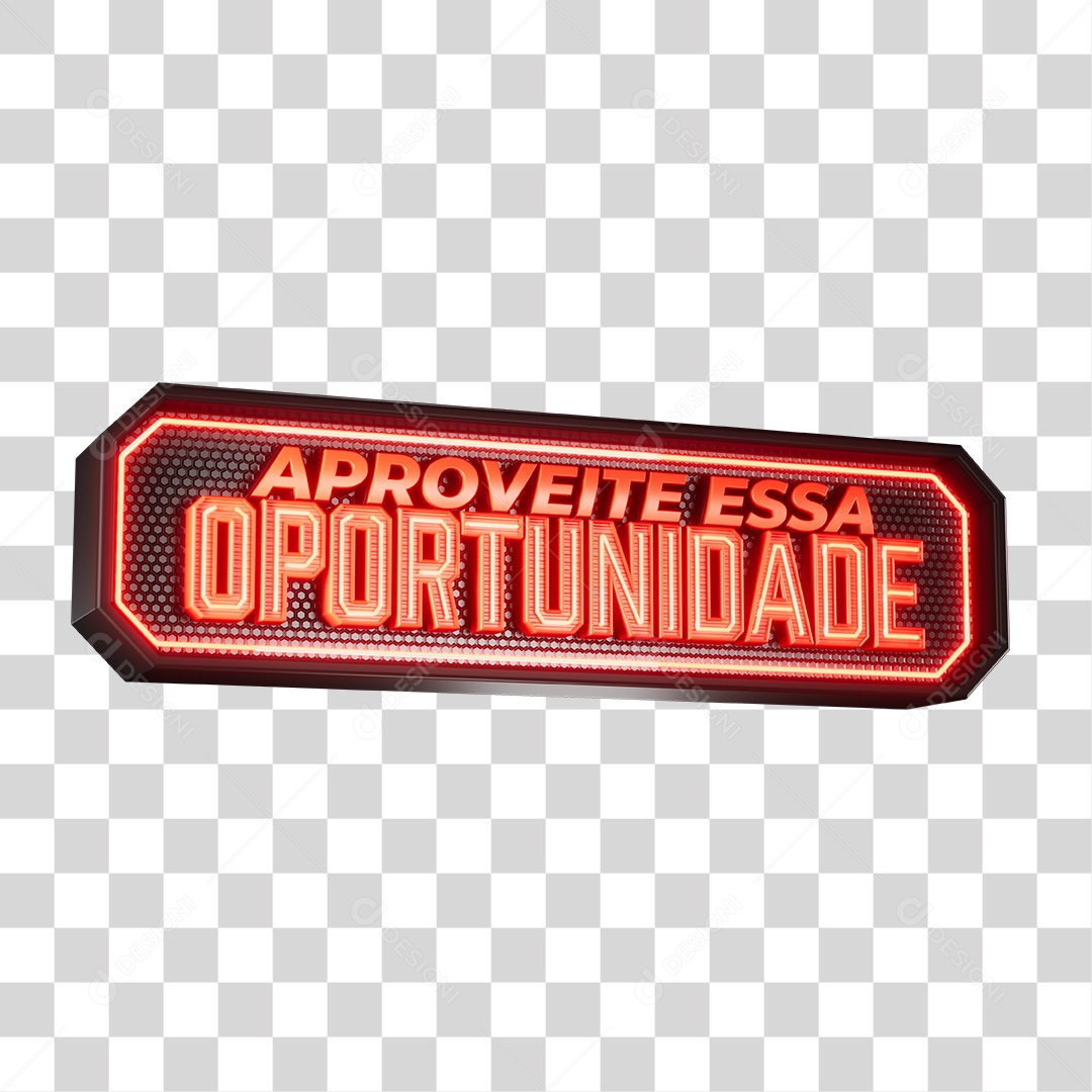 Selo 3D Aproveite essa Oportunidade PNG Transparente