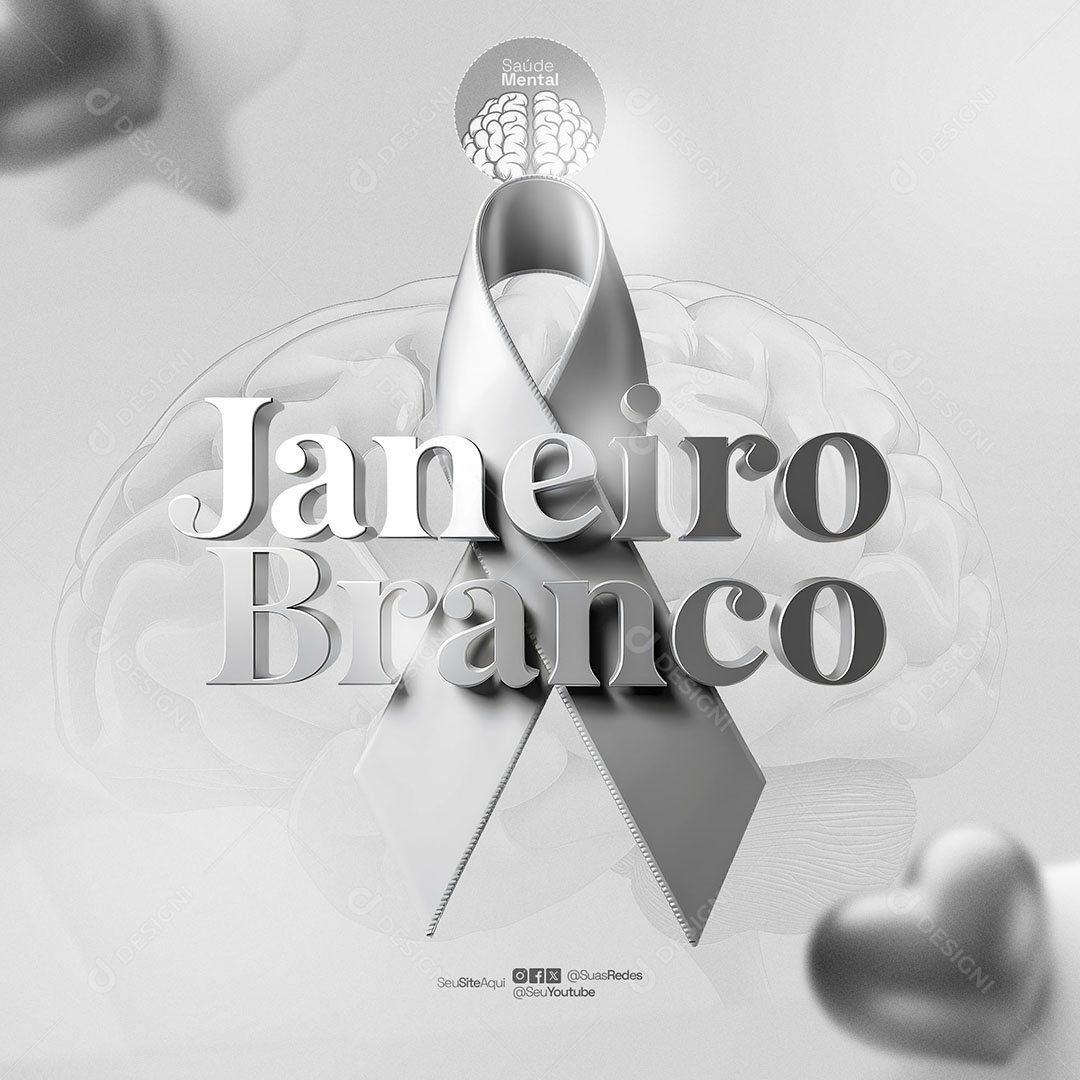 Social Media Janeiro Branco PSD Editável