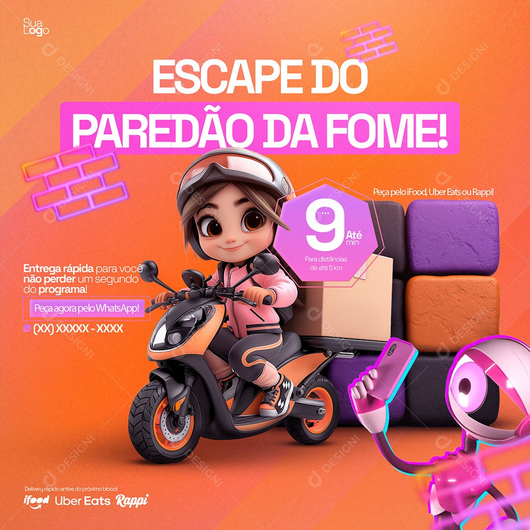 Escape from the Famine Social Media PSD Editable