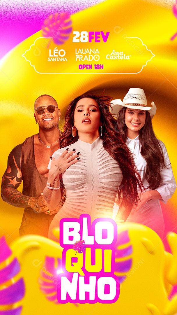 Story Flyer Bloquinho Social Media PSD Editável