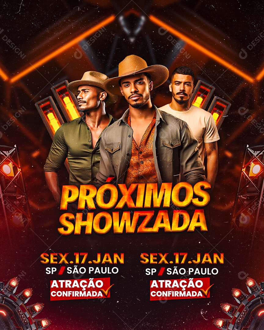 Flyer Next Showzada Social Media PSD Editable