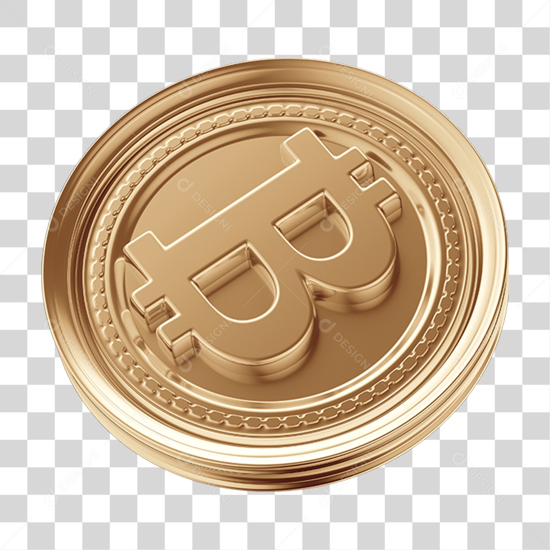 Elemento 3D Criptomoedas PNG Transparente