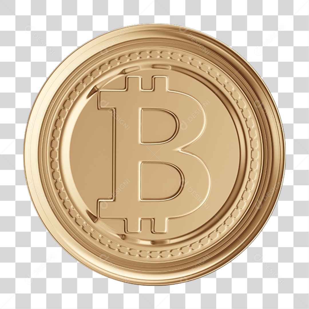 Elemento 3D Criptomoedas PNG Transparente