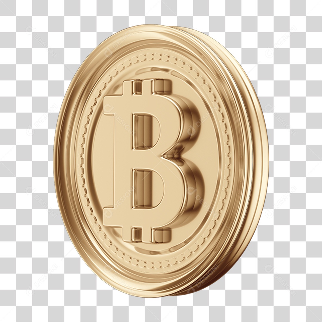 Elemento 3D Criptomoedas PNG Transparente