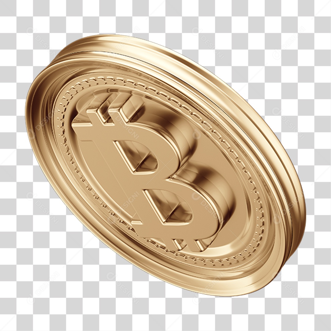 Elemento 3D Criptomoedas PNG Transparente