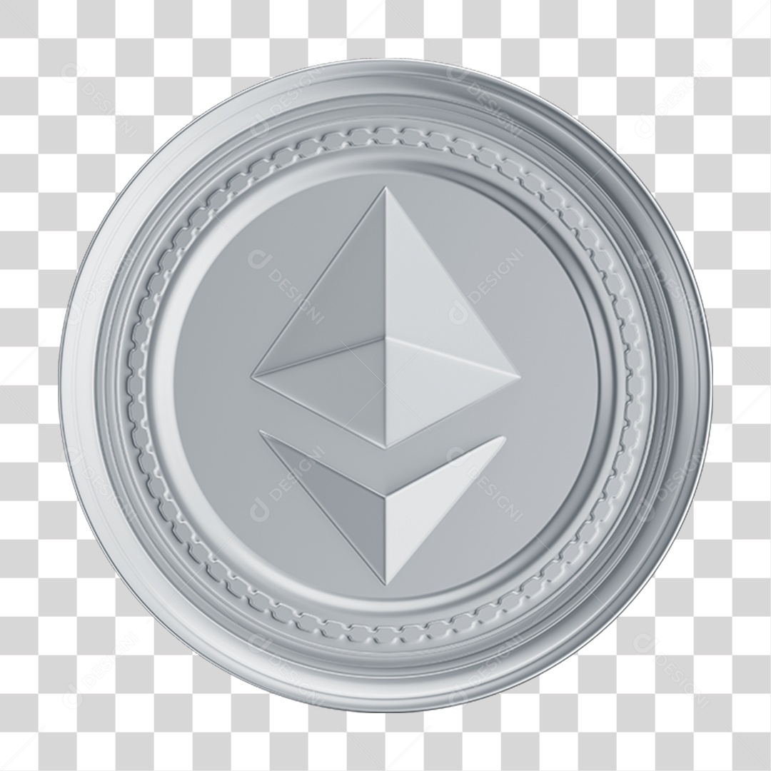 Elemento 3D Criptomoedas PNG Transparente
