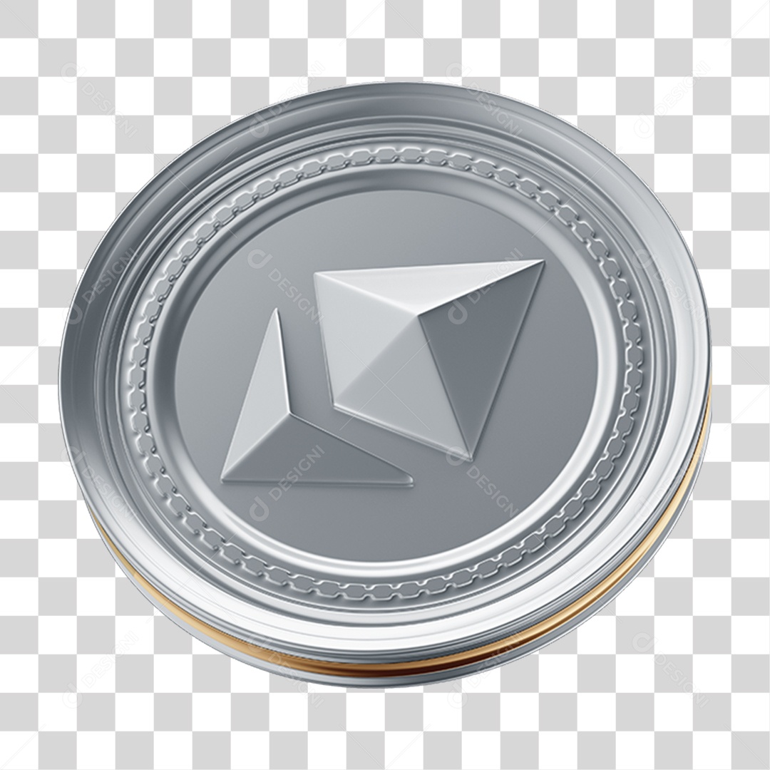 Elemento 3D Criptomoedas PNG Transparente