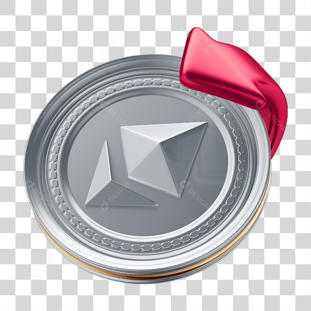 Elemento 3D Criptomoedas PNG Transparente