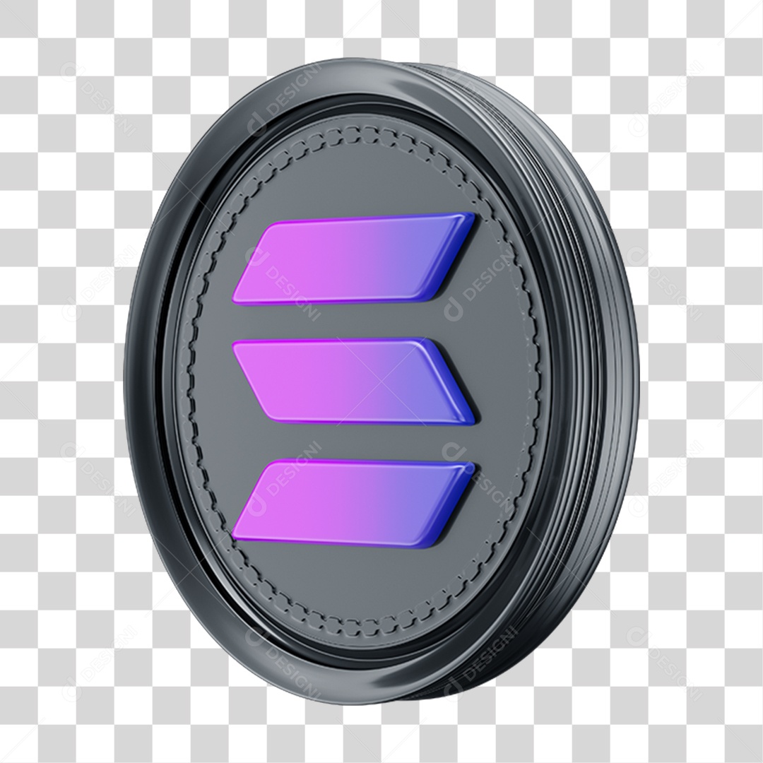 Elemento 3D Criptomoedas PNG Transparente