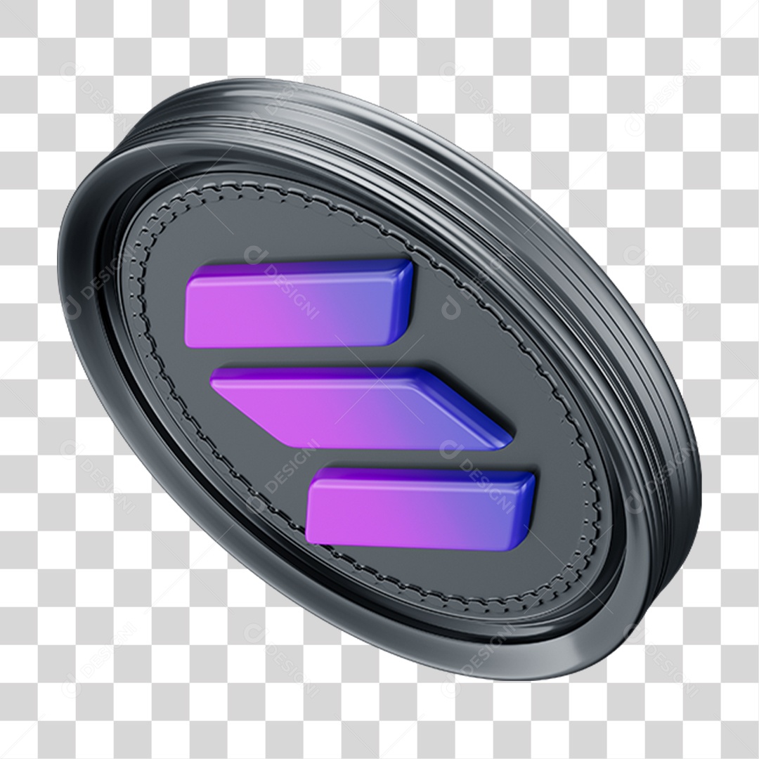Elemento 3D Criptomoedas PNG Transparente