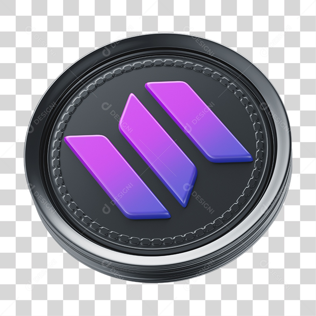 Elemento 3D Criptomoedas PNG Transparente