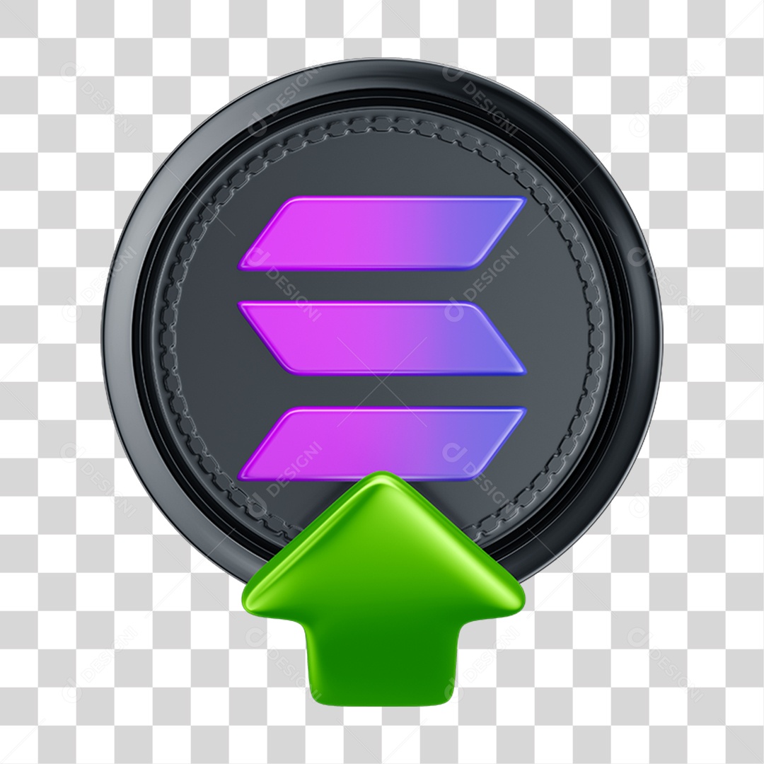 Elemento 3D Criptomoedas PNG Transparente