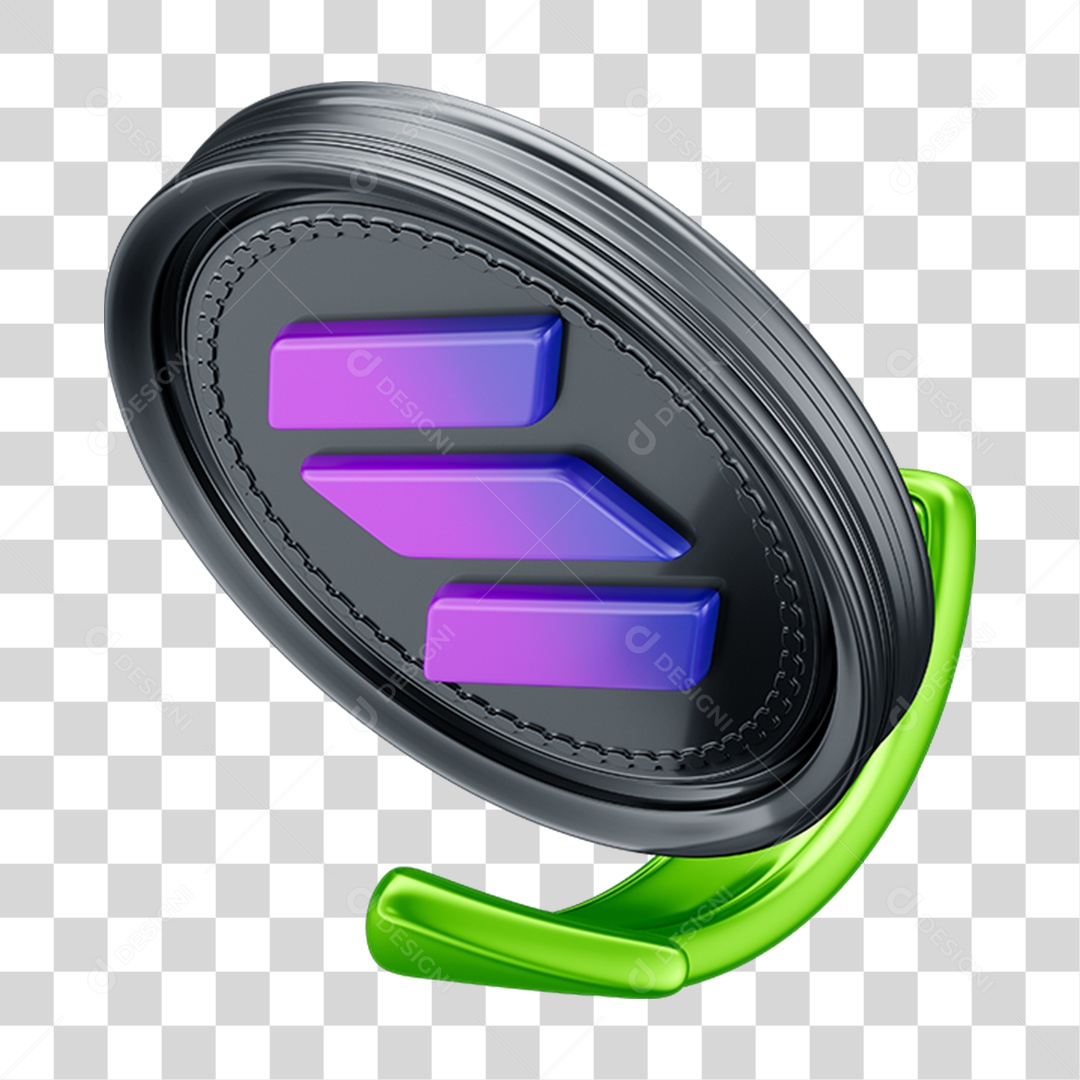 Elemento 3D Criptomoedas PNG Transparente