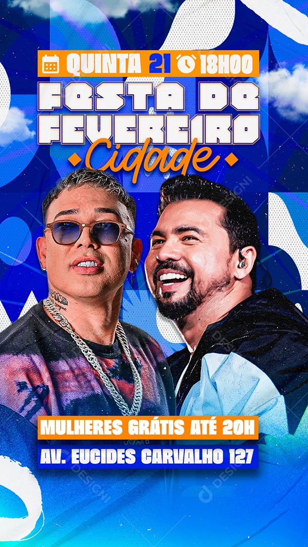 Story Festa de Fevereiro Social Media PSD Editável