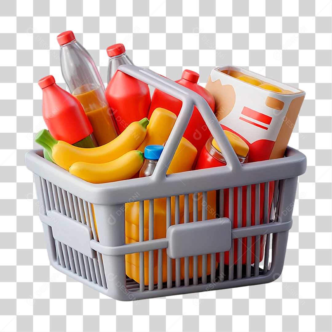 Cesta de Compras PNG Transparente