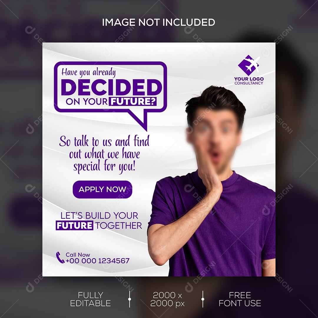 Universidade Decida Seu Futuro Realidade Social Media PSD Editável